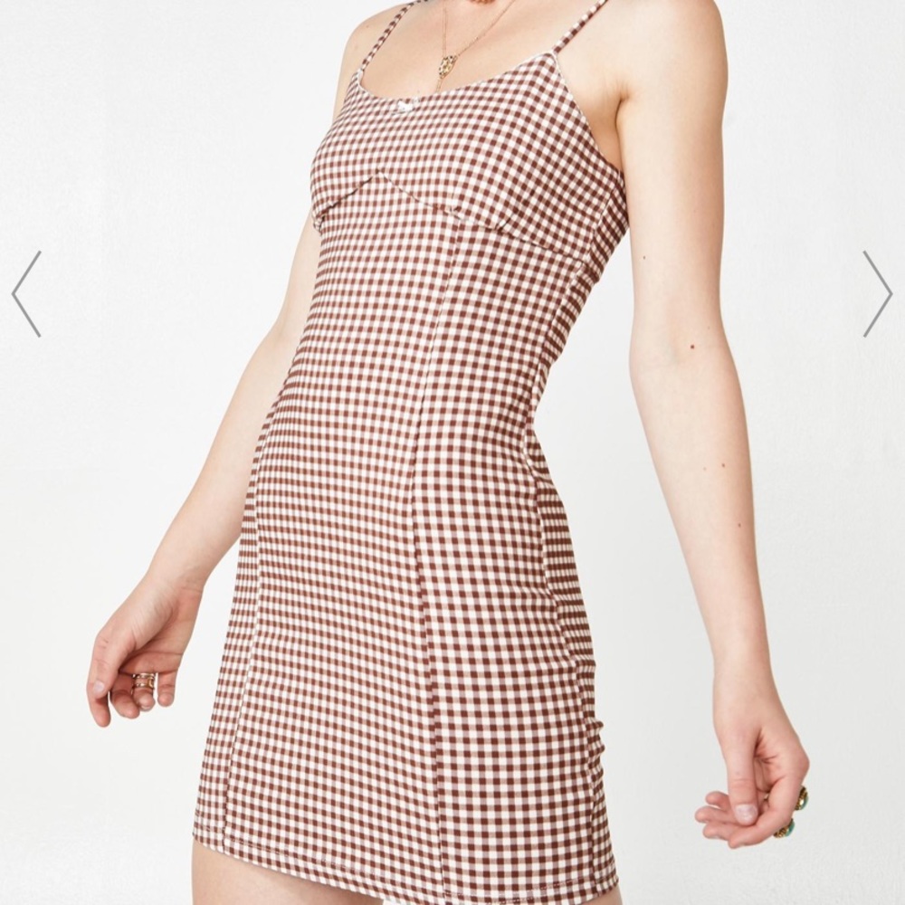 BRUNCH BABE GINGHAM DRESS
